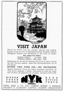 nyk ad sydney Mail 11 Jul 1934 nyk ad sydney Mail 11 Jul 1934